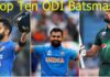 Top Ten ODI Batsman